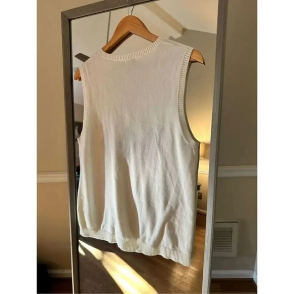 Izod Golf Ladies V Neck Sweater White Size Large‎ - Picture 4 of 4